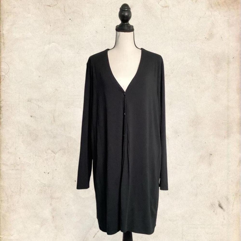 Black Button-Down Top - image 2